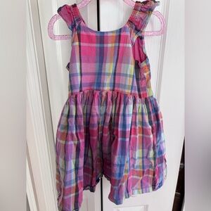 GAP Multicolor Plaid Kids Dress
